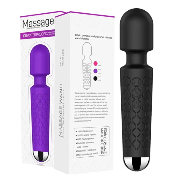 Plongez dans une expérience sensorielle inégalée avec notre vibromasseur baguette magique, un compagnon de bien-être pensé pour les femmes modernes, confiantes et à l’écoute de leurs sensations.Doté d’un moteur puissant et silencieux, ce stimulateur intime est conçu pour éveiller le – Image 6