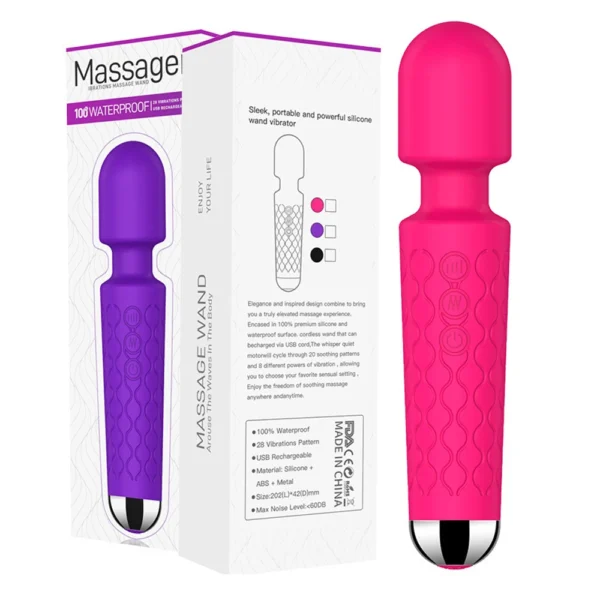 Plongez dans une expérience sensorielle inégalée avec notre vibromasseur baguette magique, un compagnon de bien-être pensé pour les femmes modernes, confiantes et à l’écoute de leurs sensations.Doté d’un moteur puissant et silencieux, ce stimulateur intime est conçu pour éveiller le – Image 3