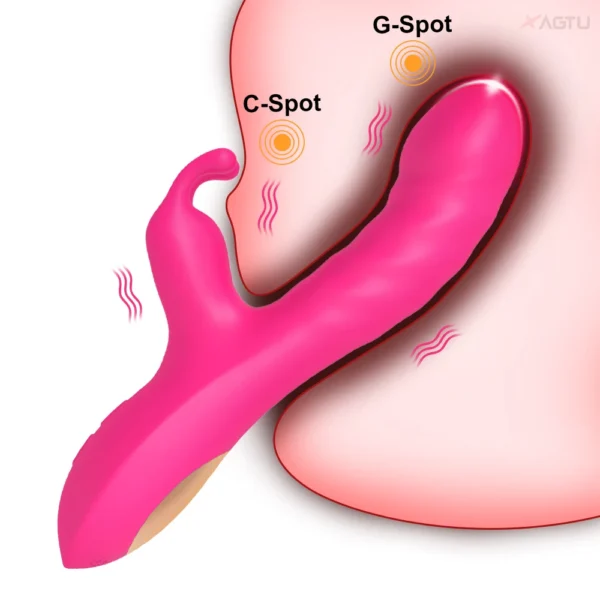 Vibromasseur Lapin Réaliste pour Femme – Stimulateur du Point G & Clitoris, 10 Modes de Vibration – Jouet Sexuel Adulte (18+) – Image 2