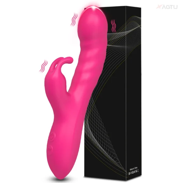 Vibromasseur Lapin Réaliste pour Femme – Stimulateur du Point G & Clitoris, 10 Modes de Vibration – Jouet Sexuel Adulte (18+)