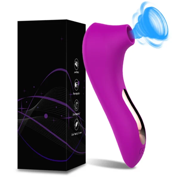Vibromasseur silencieux à succion pour femmes – bien-être intime » : Clitoral Suction Vibrator – Air Pulse Stimulation, Silent, Waterproof & USB Rechargeable – Image 12