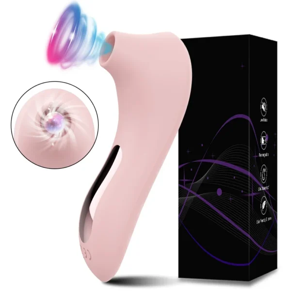 Vibromasseur silencieux à succion pour femmes – bien-être intime » : Clitoral Suction Vibrator – Air Pulse Stimulation, Silent, Waterproof & USB Rechargeable – Image 7