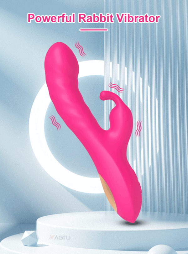 Vibromasseur Lapin Réaliste pour Femme – Stimulateur du Point G & Clitoris, 10 Modes de Vibration – Jouet Sexuel Adulte (18+) – Image 10