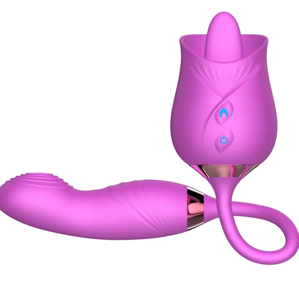 .  💖 Vibromasseur Femme 2 en 1 – Stimulateur Clitoridien & Mamelon – Mode Léchage et Vibration 🔥 Silicone Doux | Certifié CE – Image 8