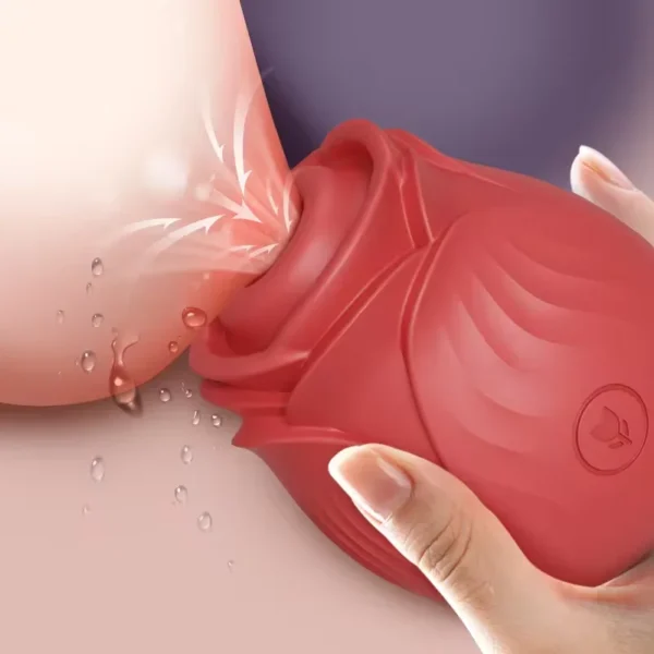 .  💖 Vibromasseur Femme 2 en 1 – Stimulateur Clitoridien & Mamelon – Mode Léchage et Vibration 🔥 Silicone Doux | Certifié CE – Image 2