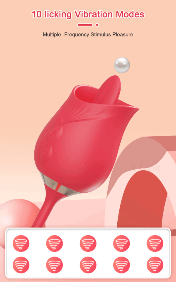 .  💖 Vibromasseur Femme 2 en 1 – Stimulateur Clitoridien & Mamelon – Mode Léchage et Vibration 🔥 Silicone Doux | Certifié CE – Image 12